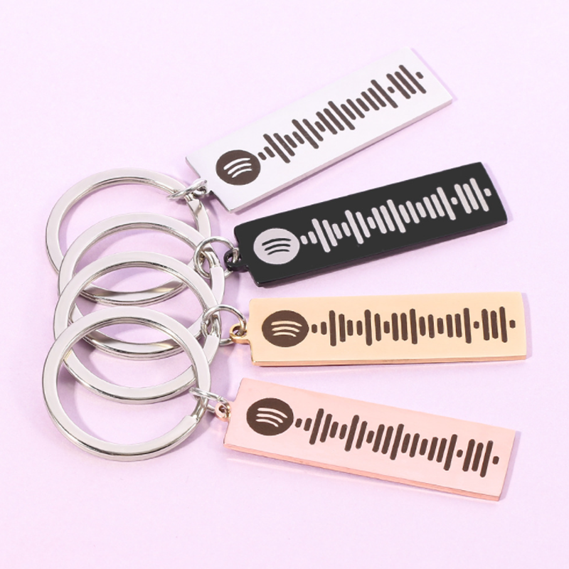 Personalized Music Keychain