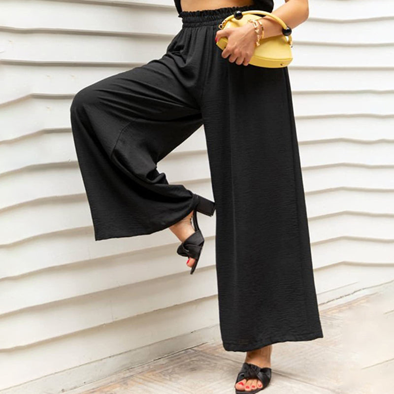 High Waist Wide Leg Casual Loose Pants