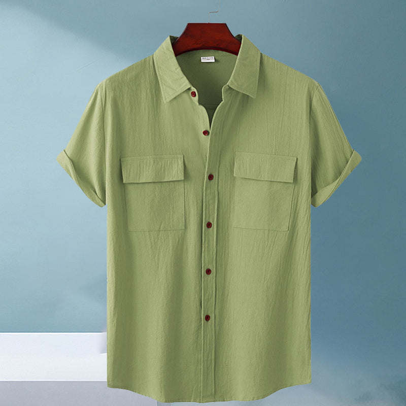 Men's Linen Short Sleeve Shirt