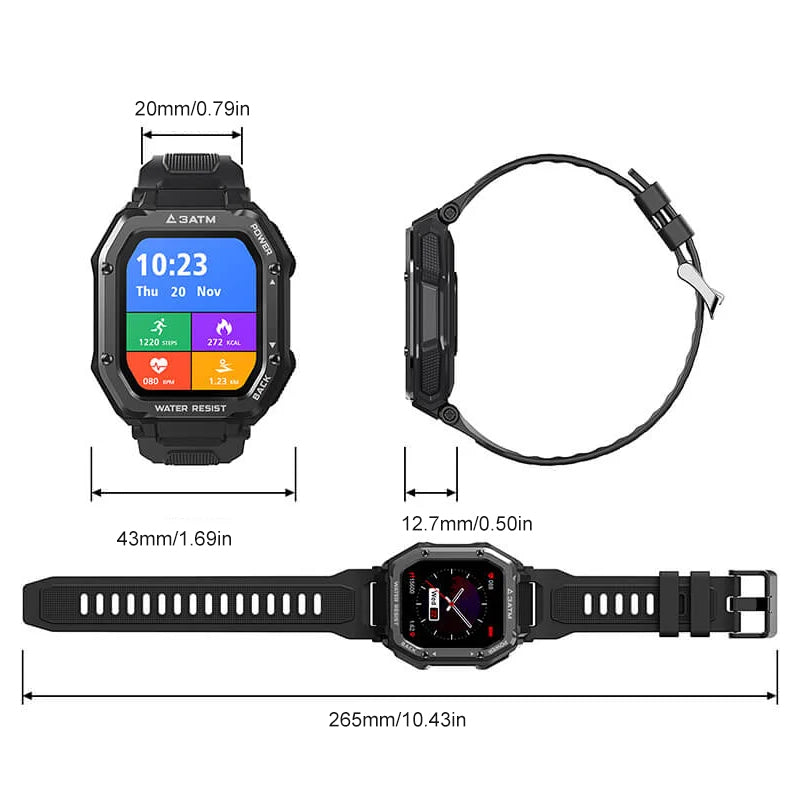 Outdoor Waterproof Anti-collision Smart Watch