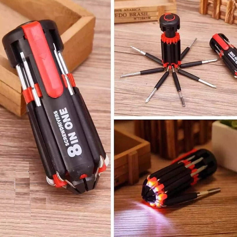 8 In 1 Torch Screwdriver