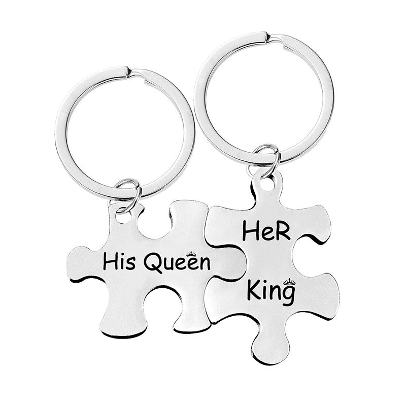 Puzzle Keychain Set for Couple