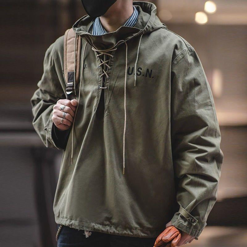 Retro Military Workwear Sweatshirt