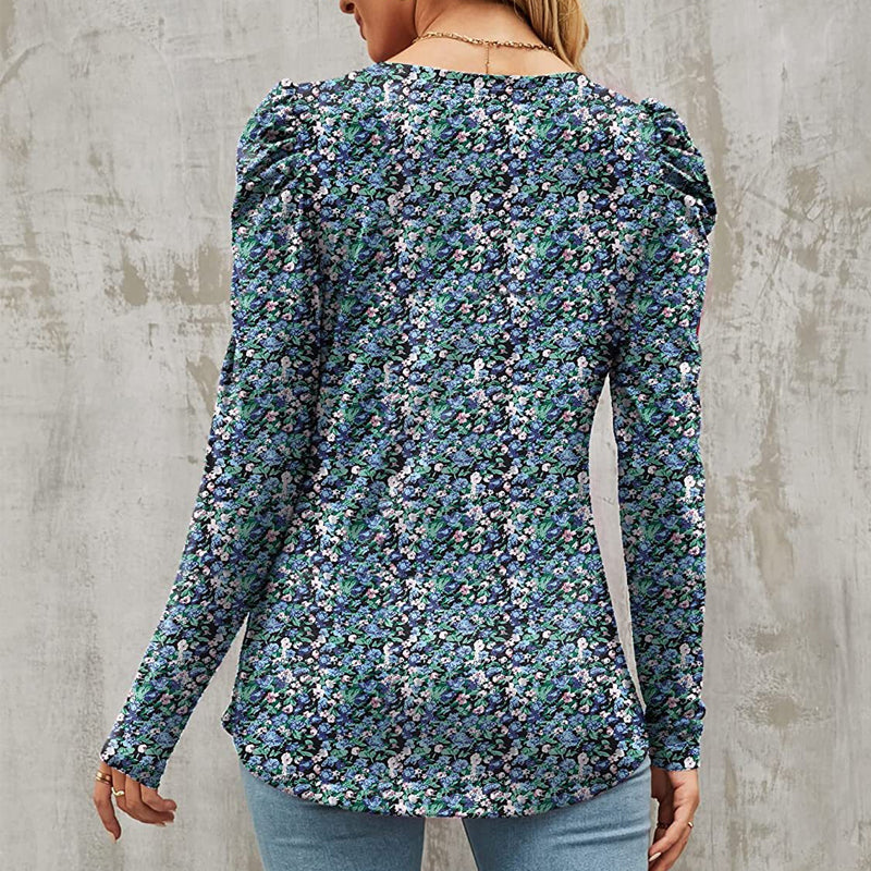 Printed Crew Neck Belted T-shirt