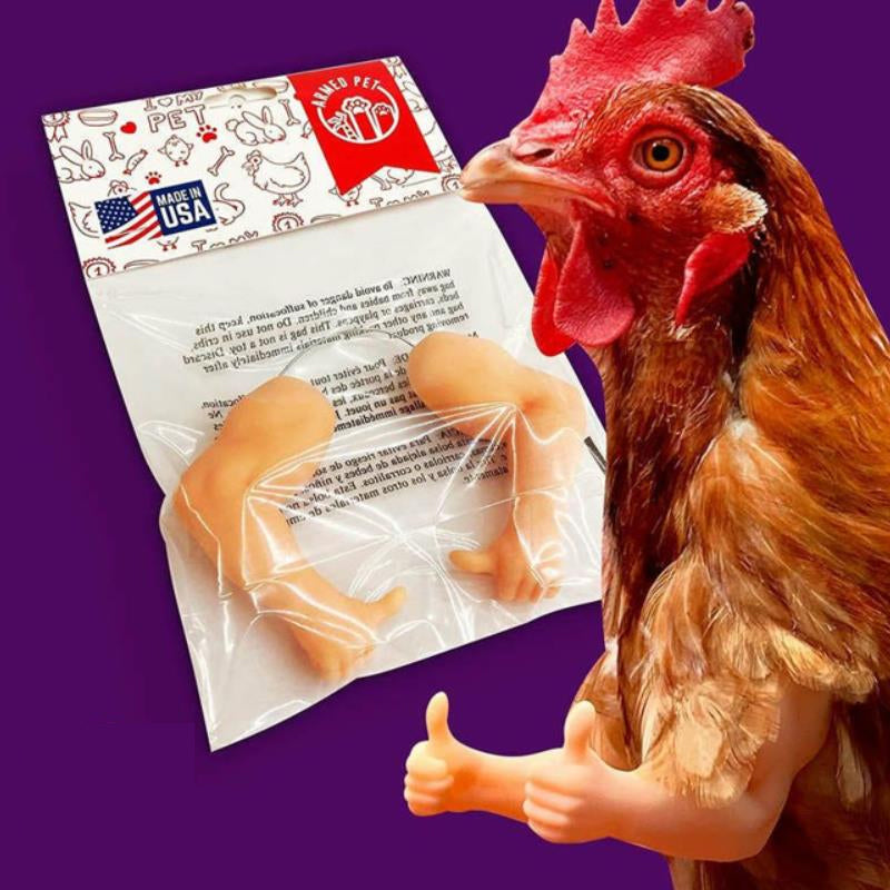 Funny 3D-Printed Arms For Chicken