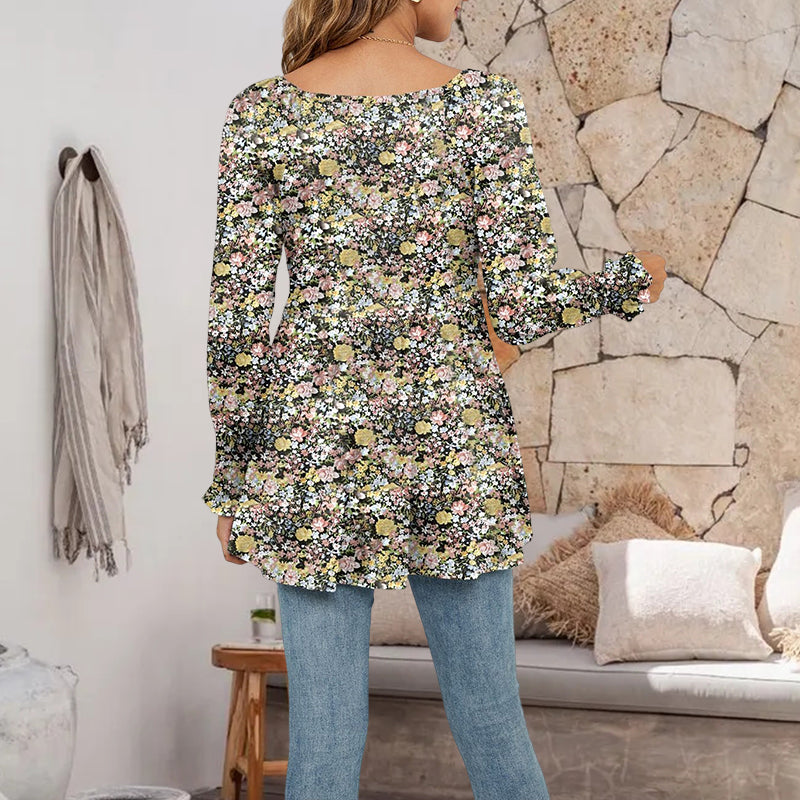 Puff Sleeve Tunic Top