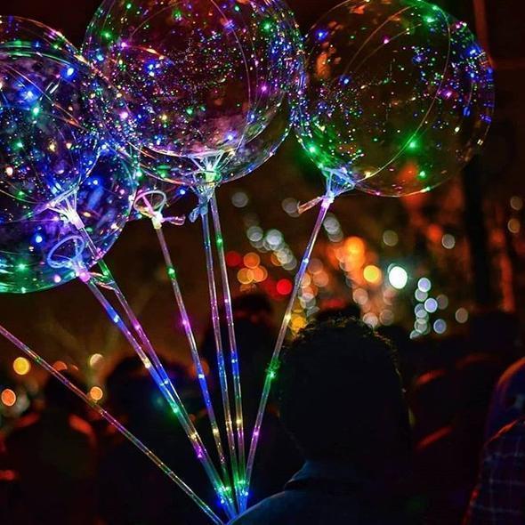 Christmas Party Balloons with LED String Light