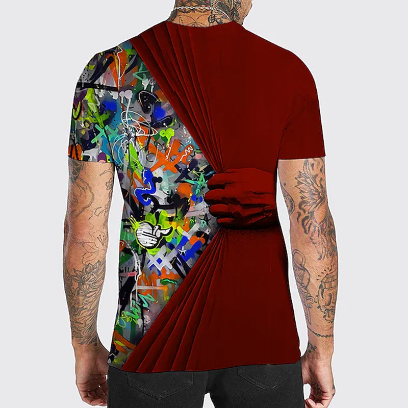 Men's 3D Print Graphic T-shirt
