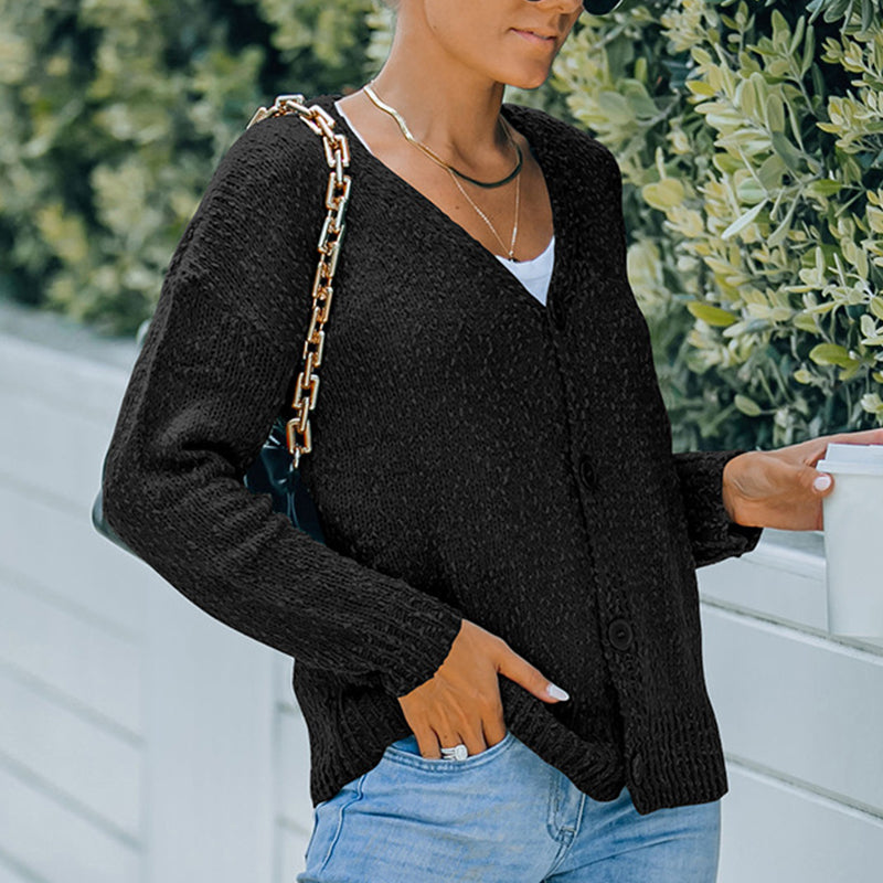 V-neck Knitted Cardigan