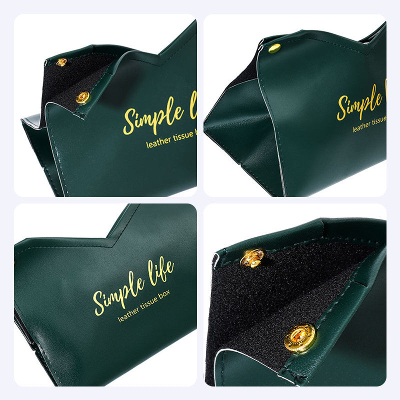 Leather Tissue Storage Box