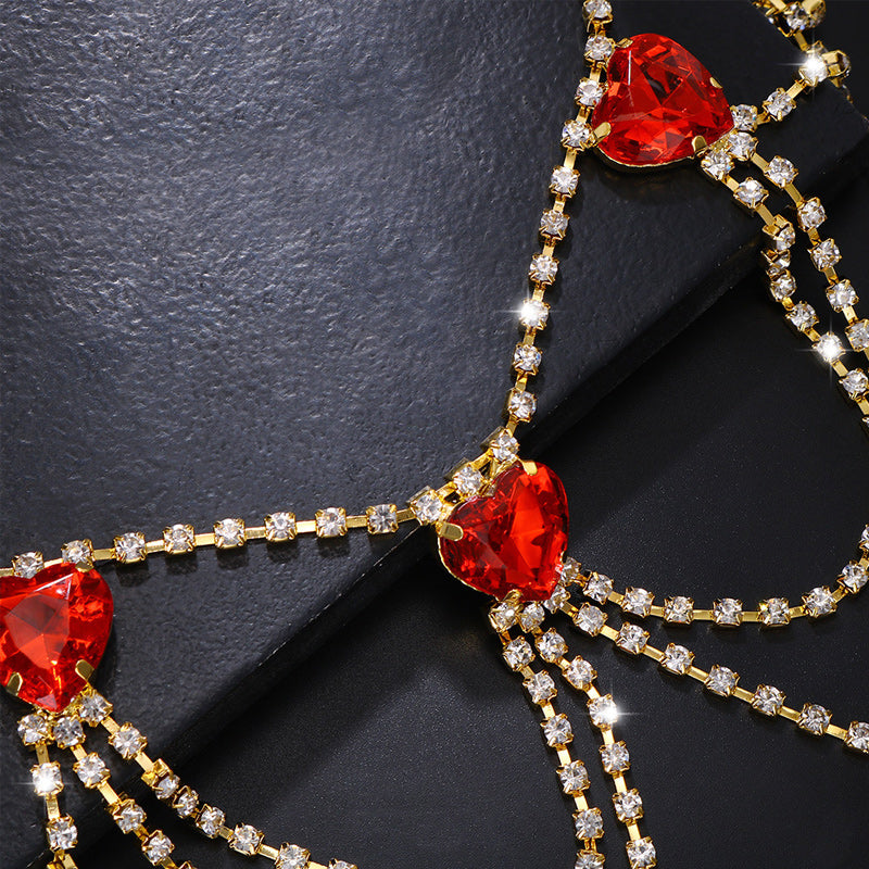 Summer Sexy Layered Diamond Leg Chain