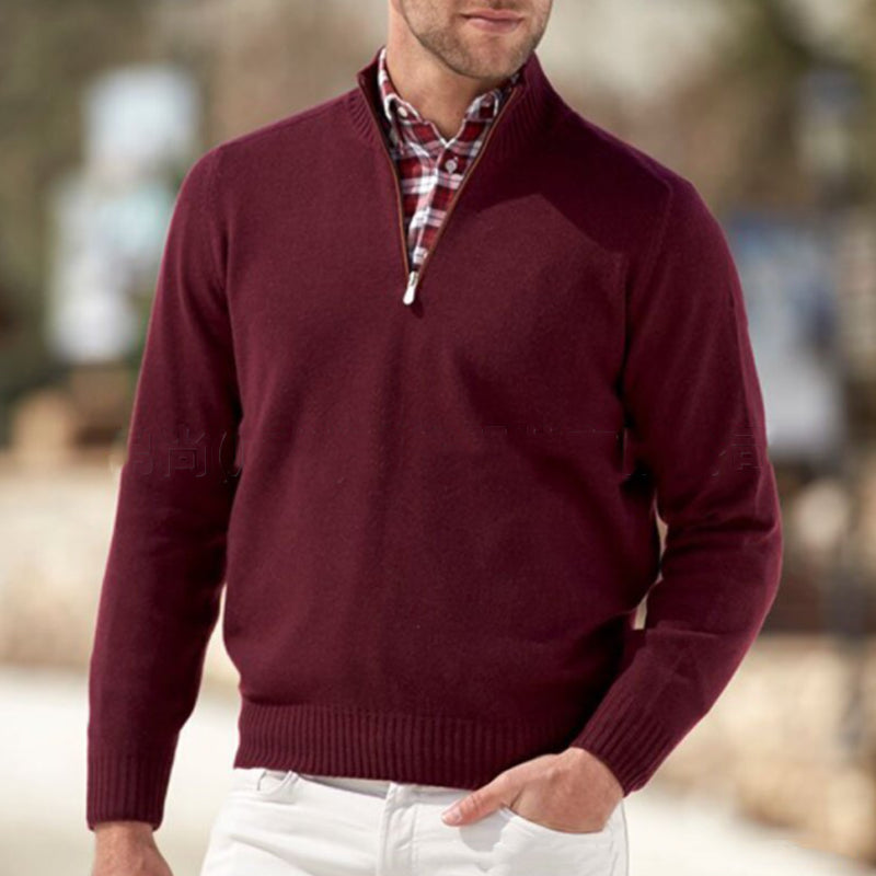 Men's Big-Tall Sweater Fleece Quarter-Zip