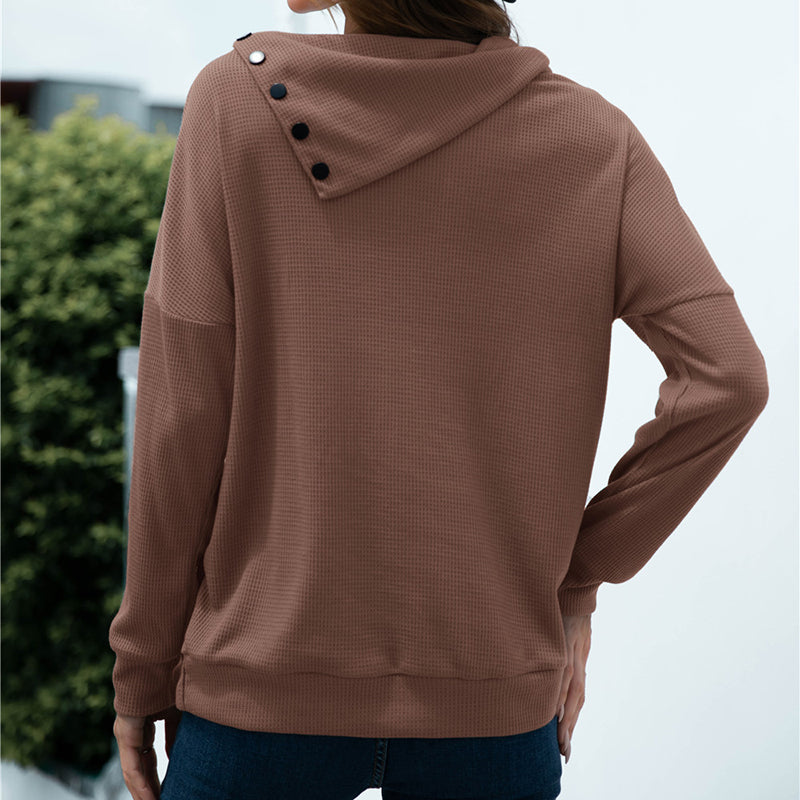 Side Lapel Pullover Knit Top