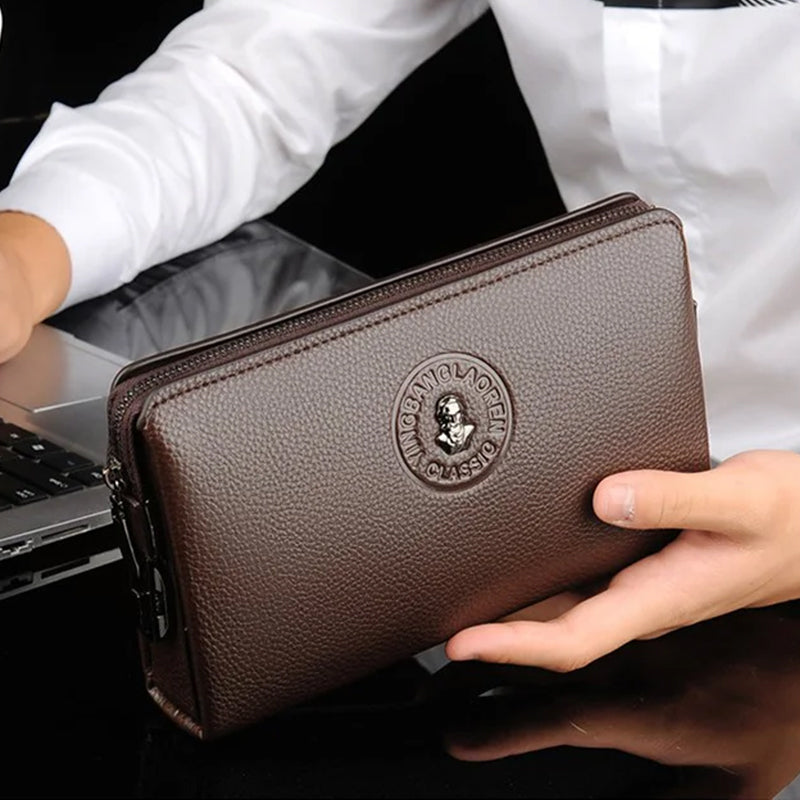 Anti-theft Combination Lock Business Men's Clutch