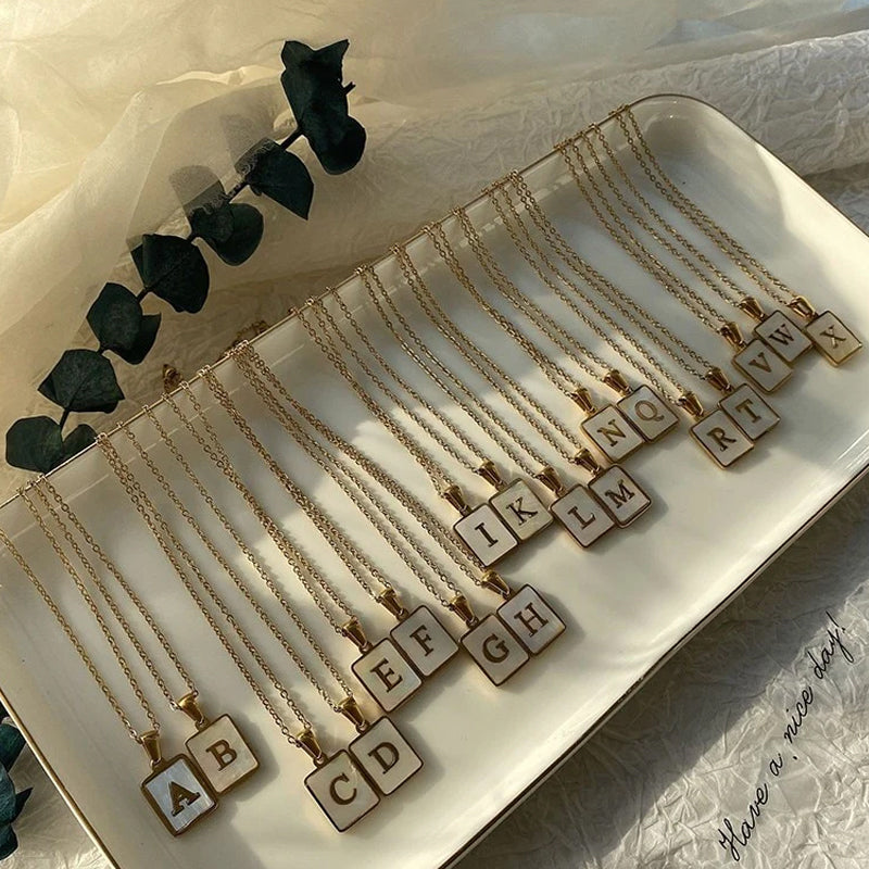 Women's Stainless Steel Letter Necklace