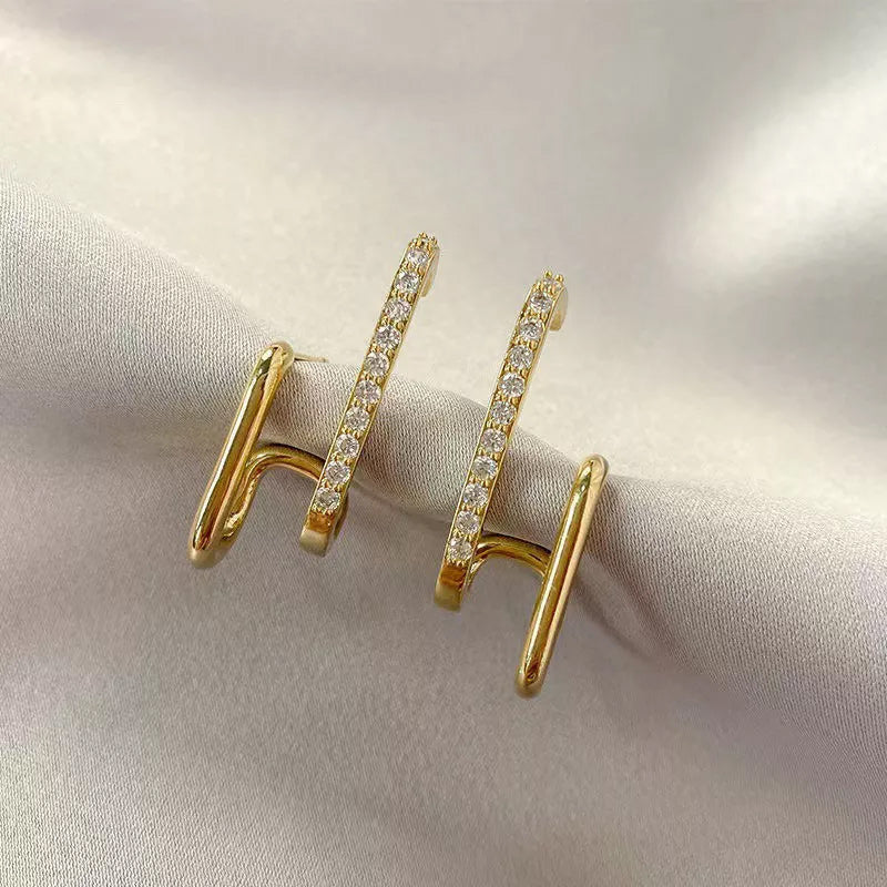 Temperament Zircon Stud Earrings