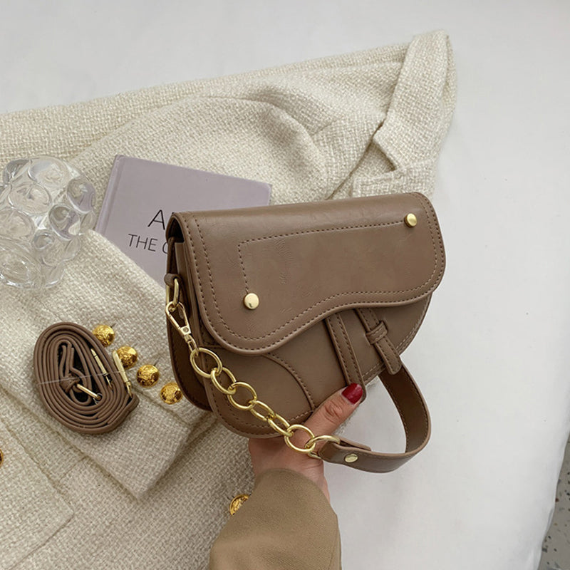 Luxury Vintage Ornament Saddle Bag