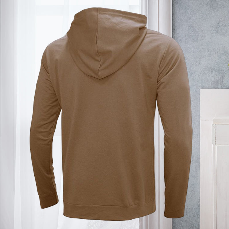 Solid Color Long Sleeve Hoodie