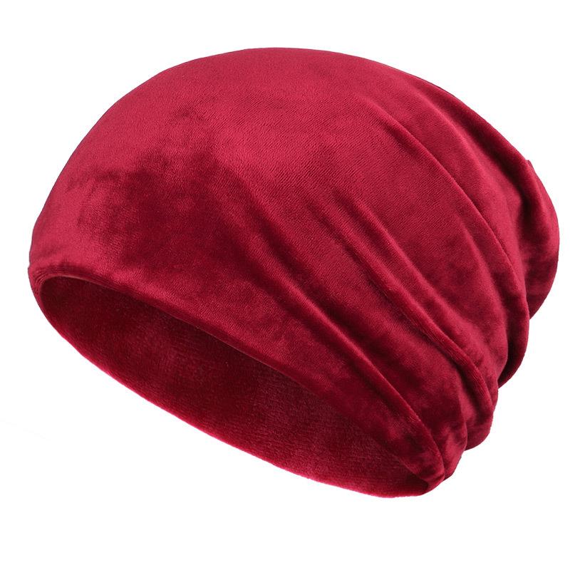 Soft winter slouchy beanie with rhinestones