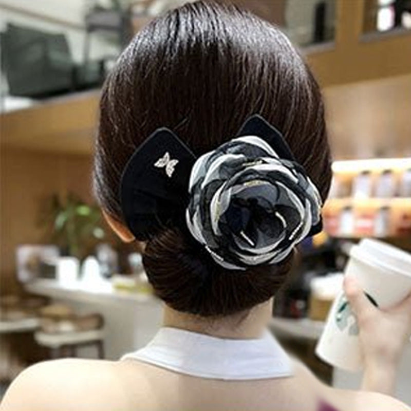 Exquisite Big Flower Deft Bun