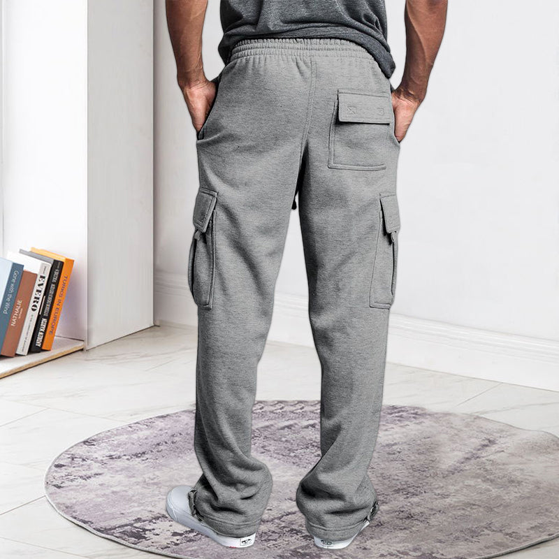 Men's Straight Cargo Pants Trousers