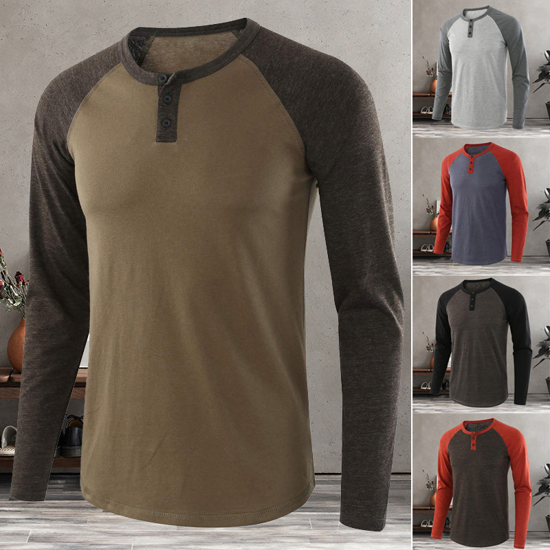 Men's Henley Long Sleeve T-Shirt