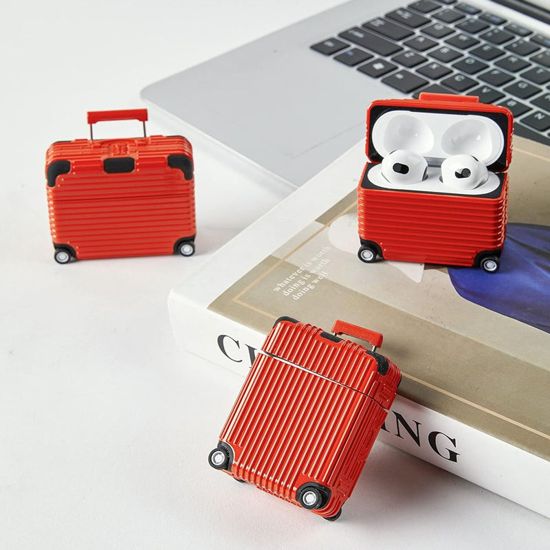 Funny Luggage Earphones Case