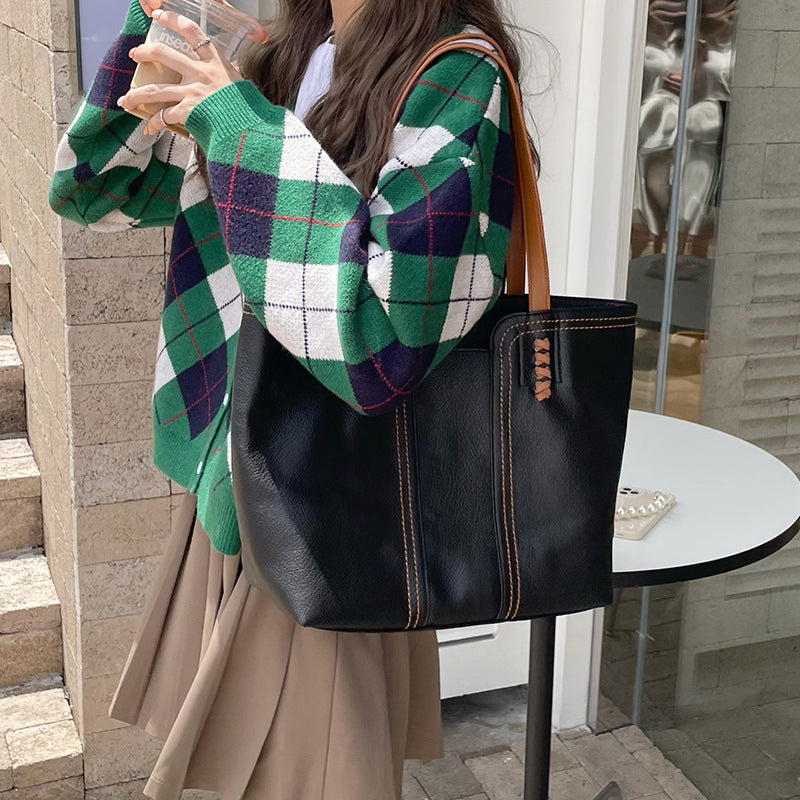 Quality Leather Simple and Versatile Shoulder Bag