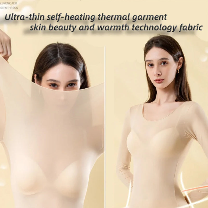 Ultra-thin self-heating thermal garment