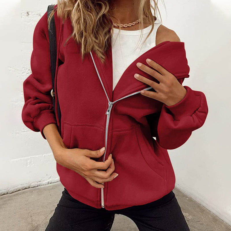 Drawstring Zipped Jacket