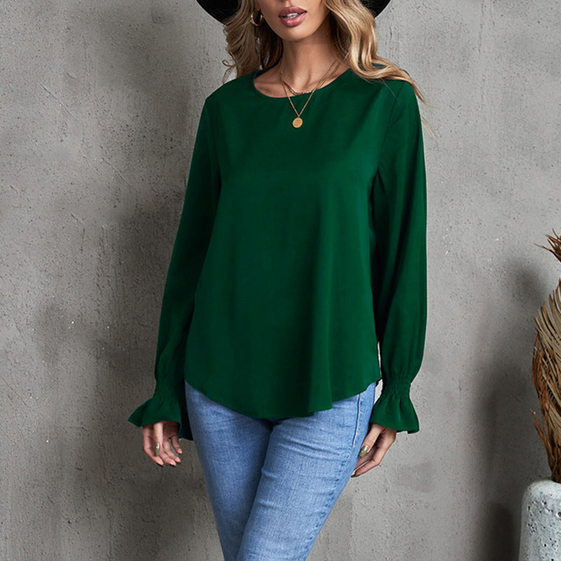 Ruffled Puff Sleeve Top