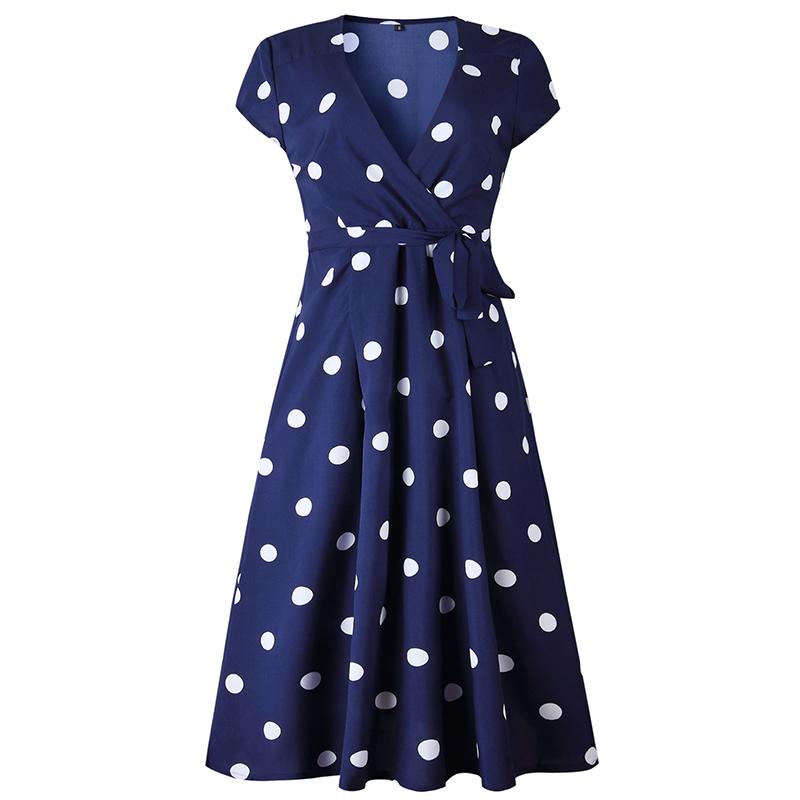 Lady Fashionable Dotted Dress