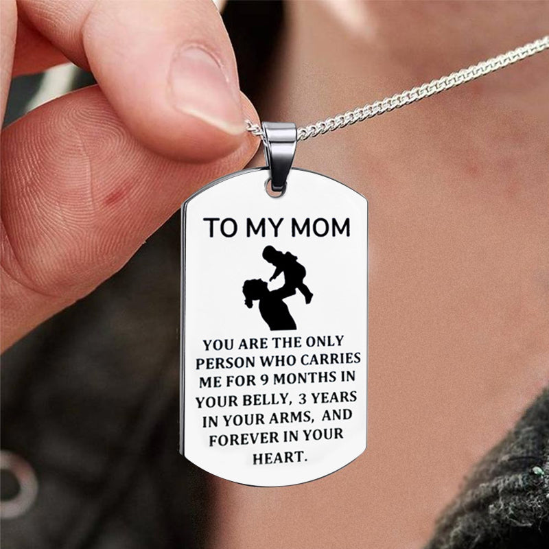 TO MY MOM Keyring, Necklace