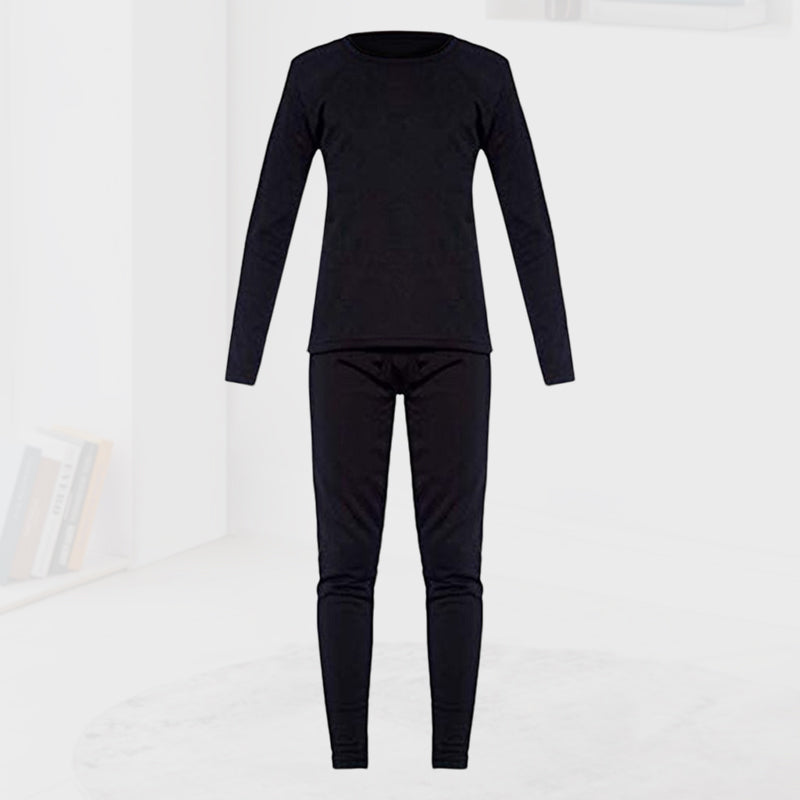 Comfortable Warm Solid Color Long Sleeve Pajamas