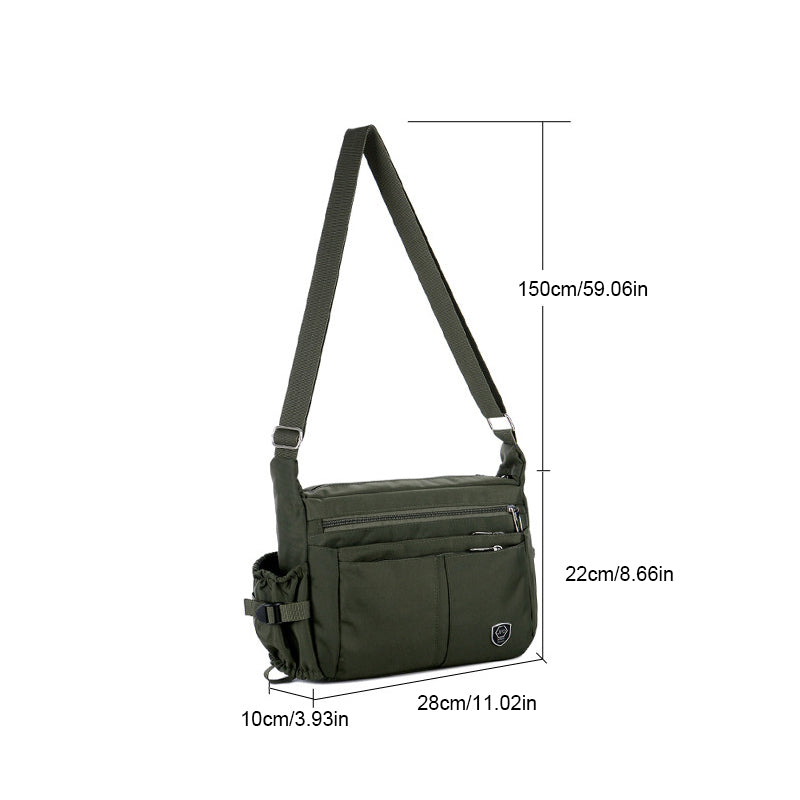 Lightweight Waterproof Multiple Pockets Crossbody Bag