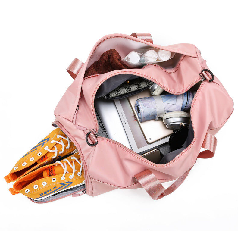 Nylon Pink Fitness Bag