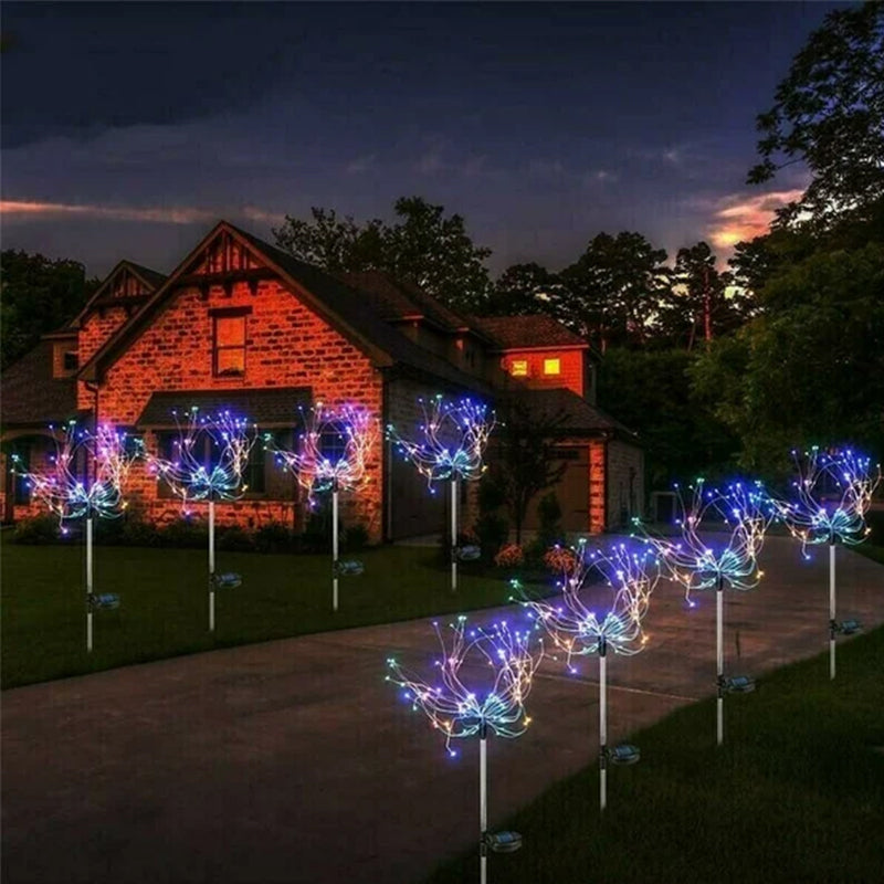 Waterproof  Solar Garden Fireworks Lamp