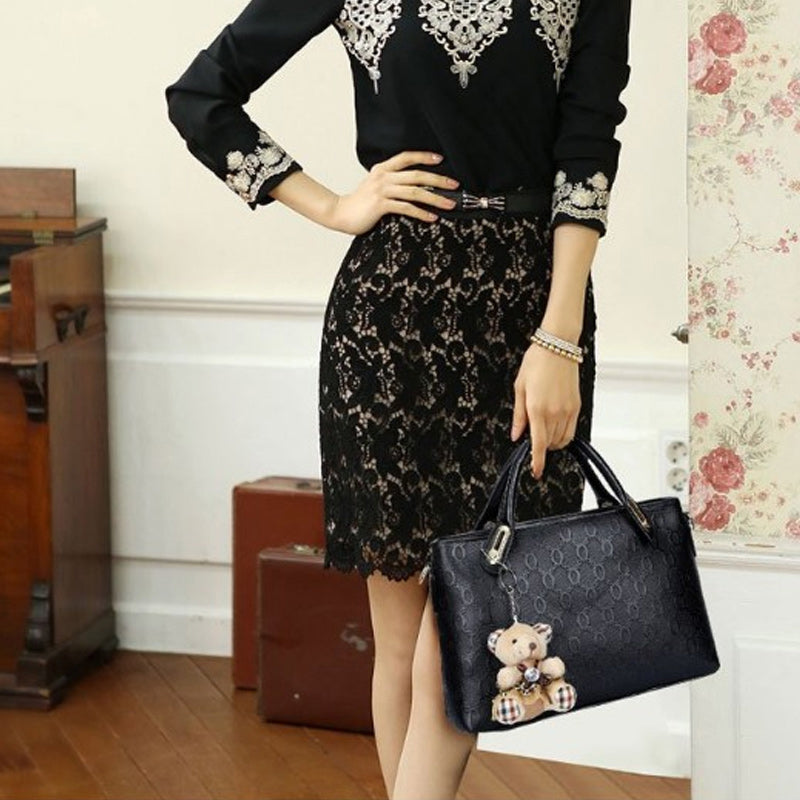 Handbag with Four-piece Set