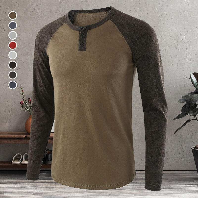 Men's Henley Long Sleeve T-Shirt