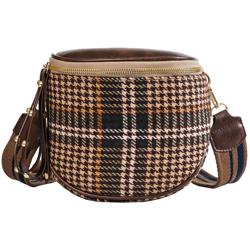 Check Crossbody Bag