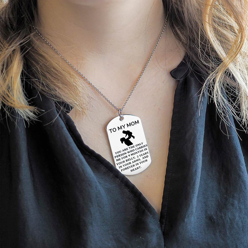 TO MY MOM Keyring, Necklace