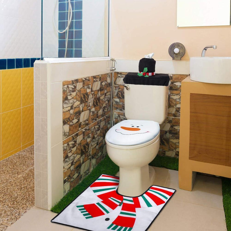 Christmas Toilet Seat Cover (1 set)