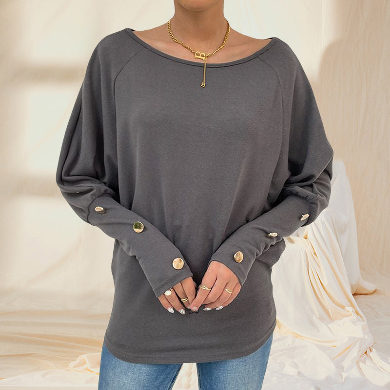 Women's Solid Casual Crewneck Sweatshirts