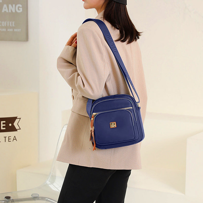 Multi Pocket Nylon Shoulder Bag