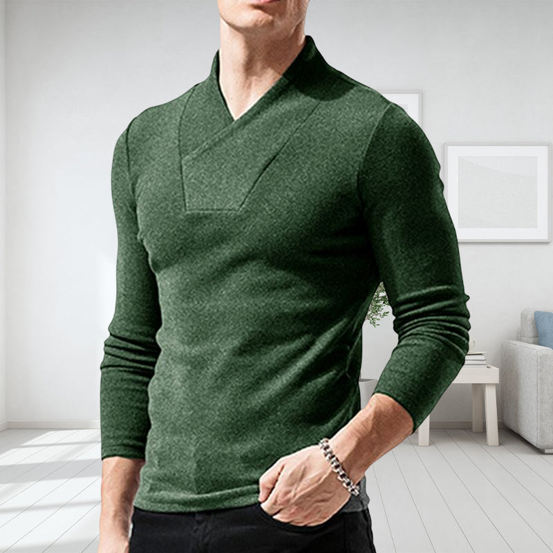 Men's autumn and winter warm bottoming shirt