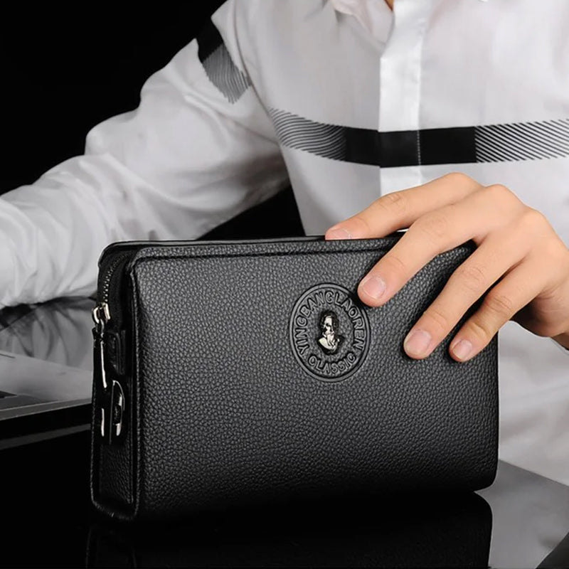 Anti-theft Combination Lock Business Men's Clutch