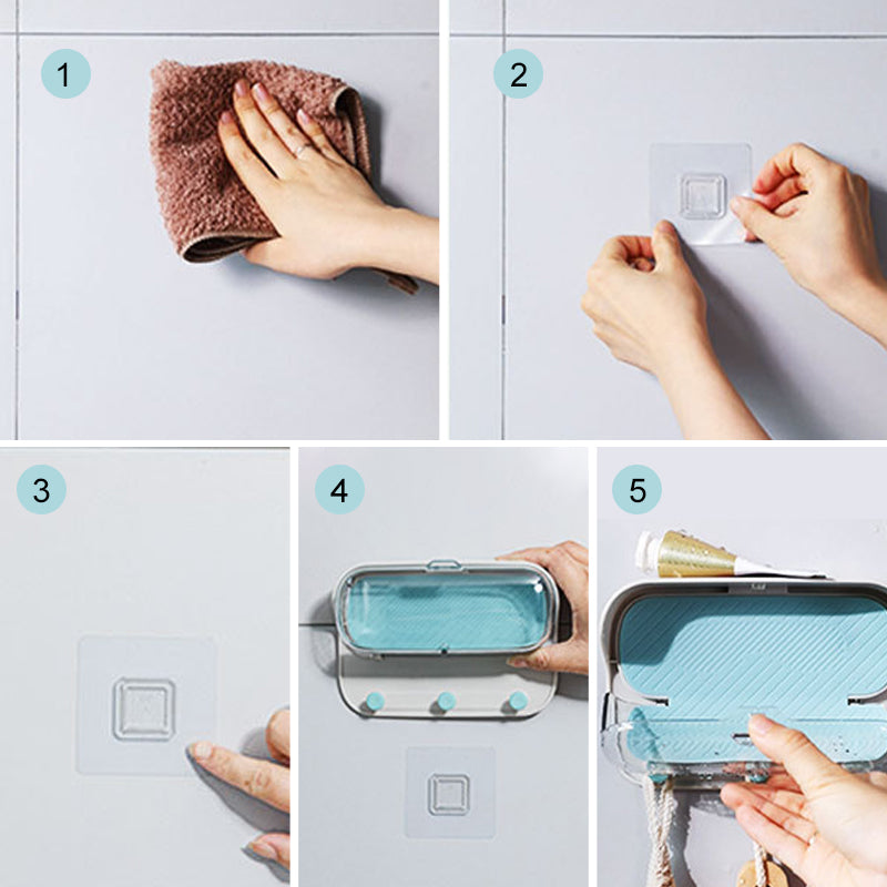 Bathroom Hole-free Glasses Storage Box