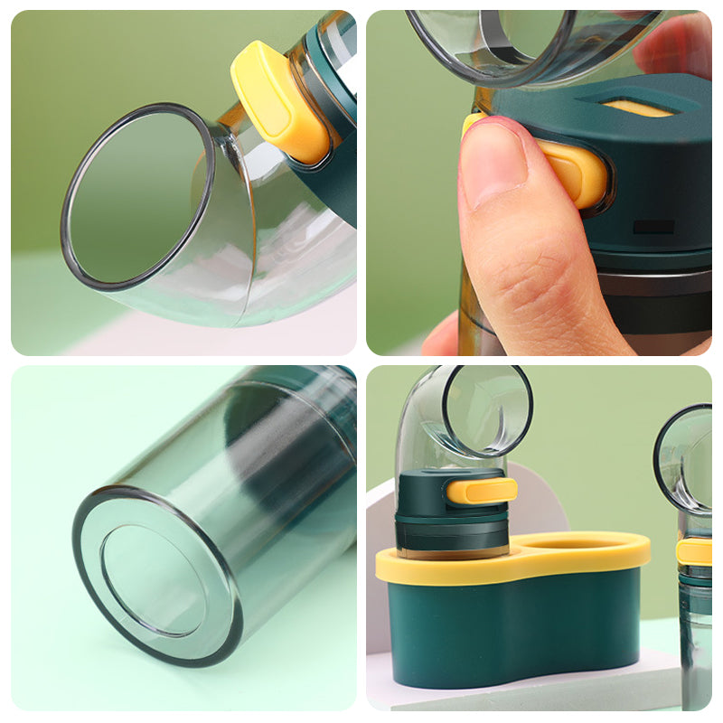 Arc press quantitative salt bottle