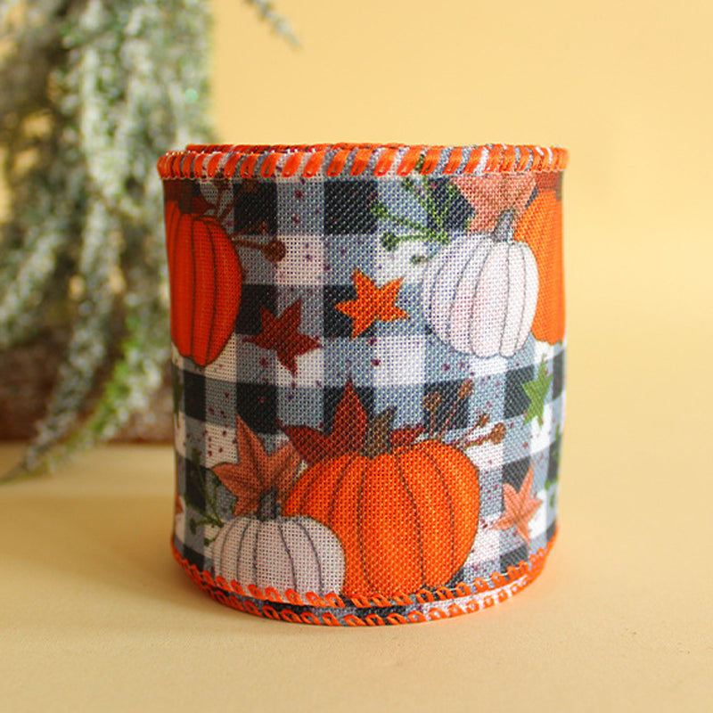 Pumpkin Print Ribbon