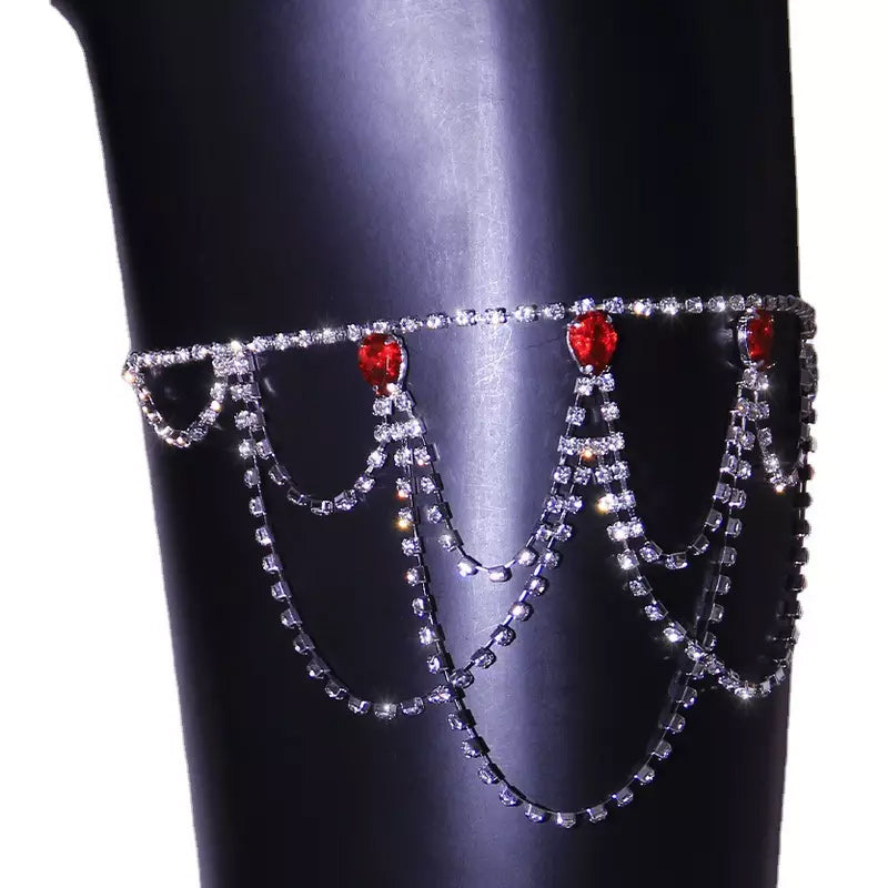 Summer Sexy Layered Diamond Leg Chain